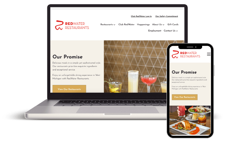 RedWater Restaurant Group websites