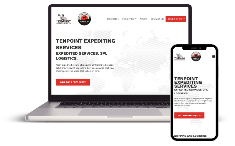 Tenpoint Expediting website